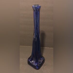 Plant Twisted  Base Extra Large-Spanish  Vase Cobalt Blue 16”